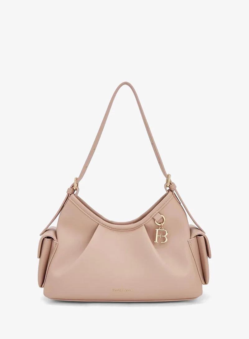 Solid Shoulder Bag With Adjustable Strap