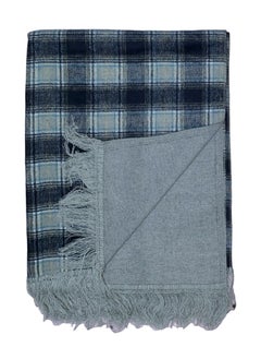 Double Face Solid & Plaid Check/Carreau/Stripe Pattern Wool Winter Scarf/Shawl/Wrap/Keffiyeh/Headscarf/Blanket For Men & Women - XLarge Size 75x200cm - P11 Light Grey / Navy Blue - pzsku/ZF8E4FB7F1BFC0C732458Z/45/_/1740196231/d22883de-615d-4ba7-8351-fbab44308fea