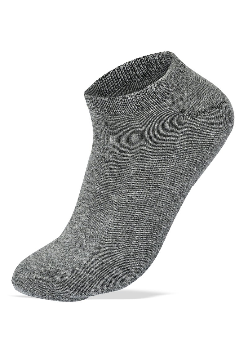 SAM SOCKS - Sam Socks Set Of 3 Ankle Plain Socks Men (Blk-L.Gry-D.Gry) - Image 1