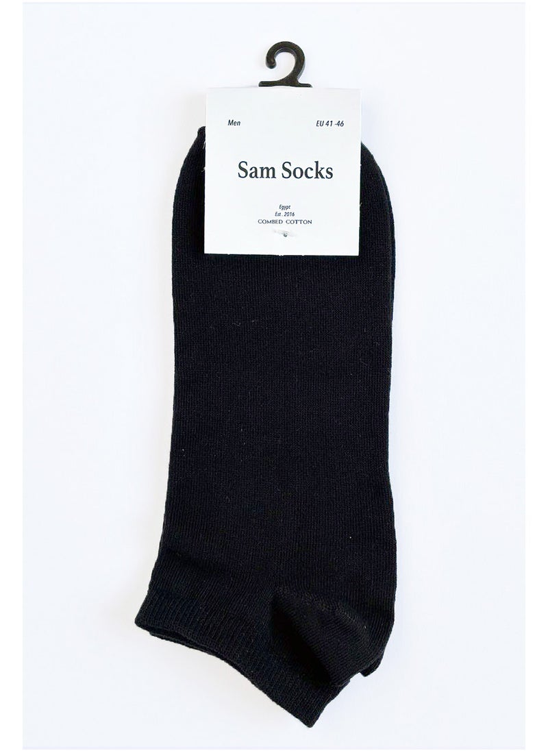 SAM SOCKS - Sam Socks Set Of 3 Ankle Plain Socks Men (Blk-L.Gry-D.Gry) - Image 1