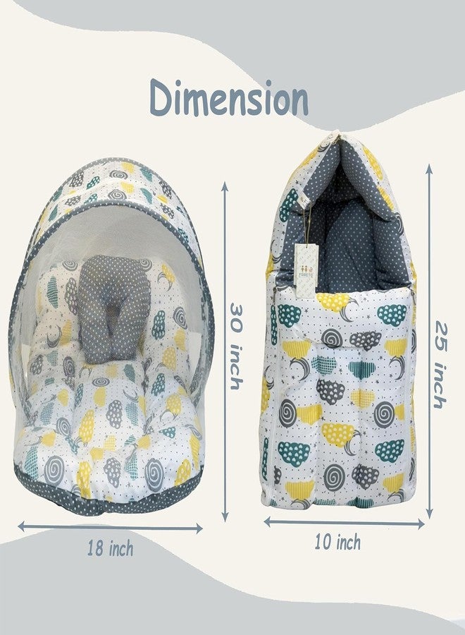 Infantbond by Fareto Newborn Baby Essentials Combo Set – 37 in 1 All-Season Hospital Care Kit for Newborns (0–6 Months) | Complete Baby Gift Set | Baby products all new born combo (0–6M) (Grey spiral) - Image 3