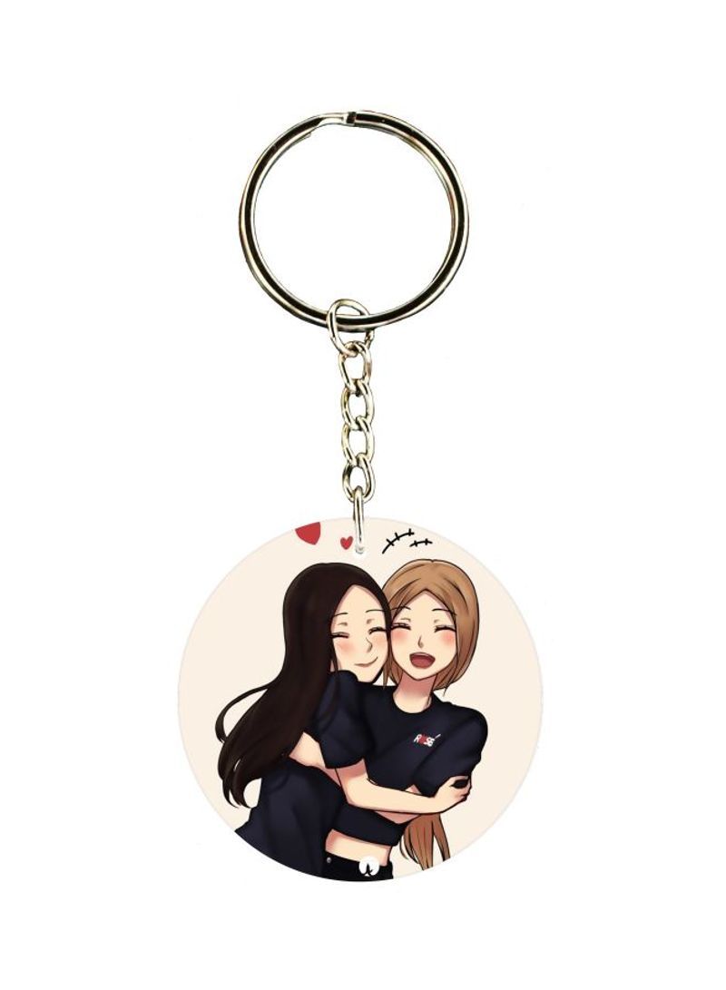 Girl Printed Keychain
