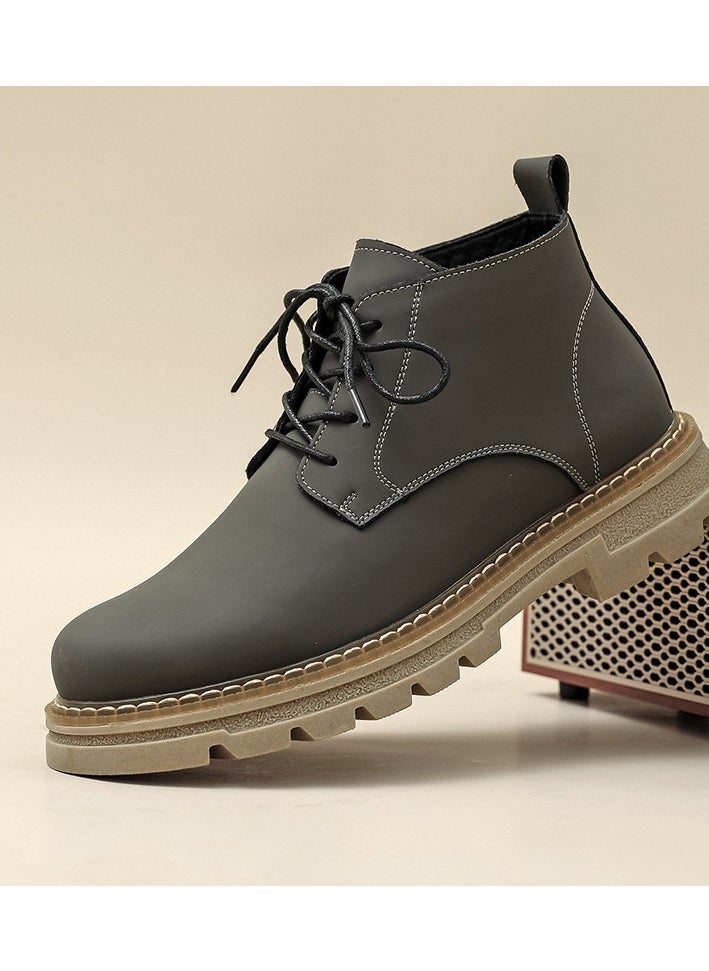 Warrior - New Fashion Thick Sole Outdoor Short Boots - Image 1