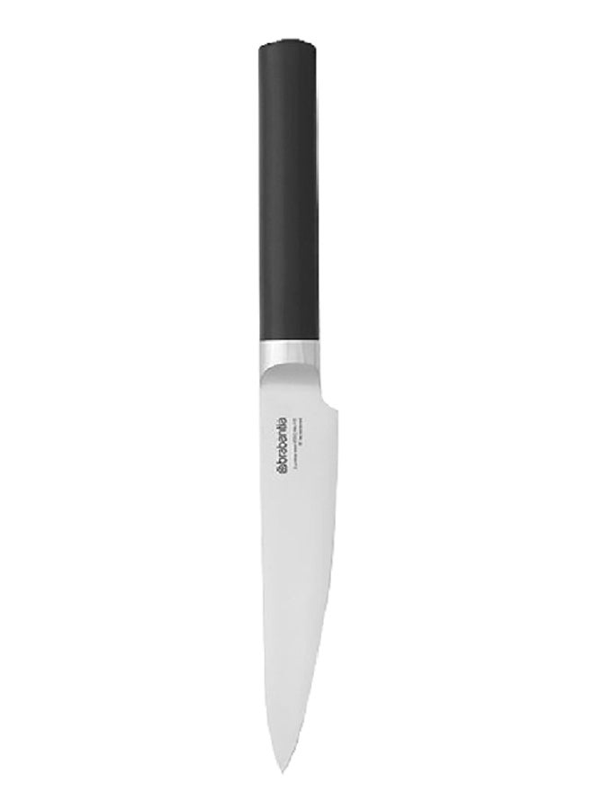 brabantia High Quality Ergonomic Design Steel Carving Knife Silver and Black 2 x 3.2 x 30 cm 250385 - Image 1
