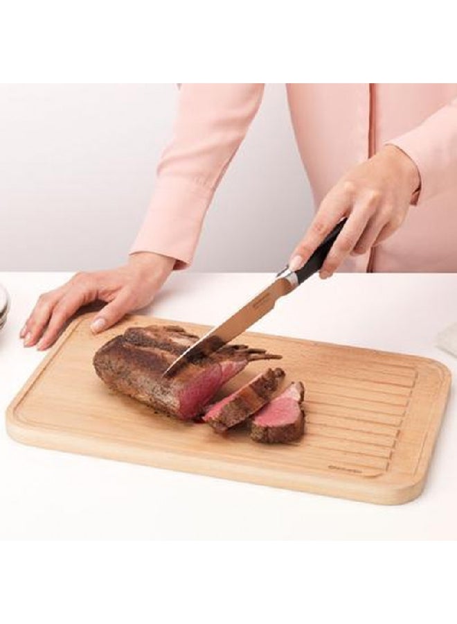 brabantia High Quality Ergonomic Design Steel Carving Knife Silver and Black 2 x 3.2 x 30 cm 250385 - Image 3