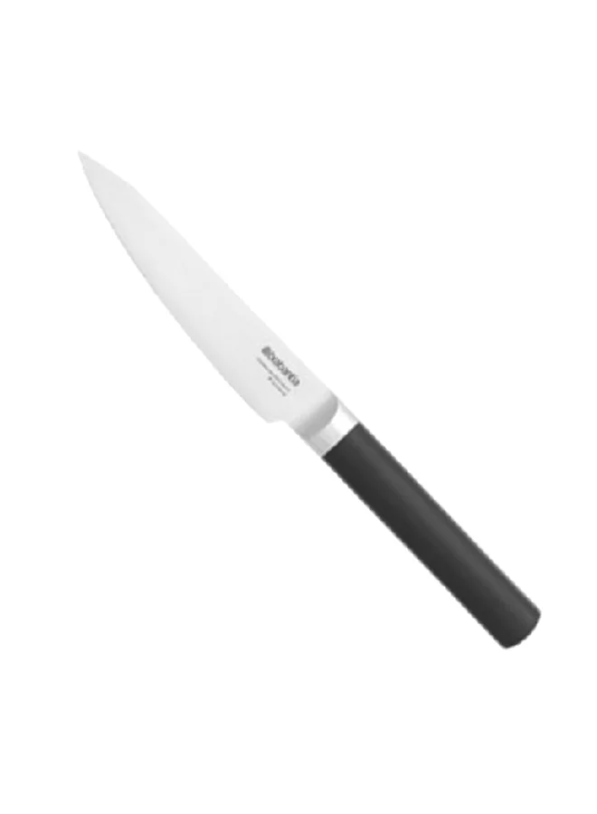 brabantia High Quality Ergonomic Design Steel Carving Knife Silver and Black 2 x 3.2 x 30 cm 250385