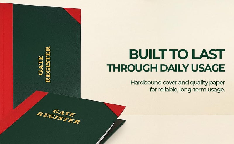 Peeplvalue Gate Register- Visitor Entry Register 100 GSM Paper with Hard Binding Cover for Long durability-100 Pages - Image 4