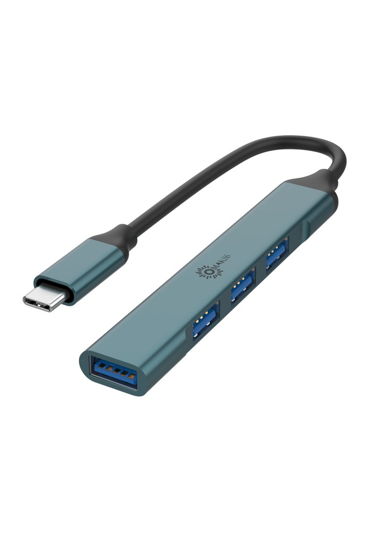 Omakss USB C Hub with 4 USB 3.0 Ports Compatible MacBook Pro 13/15/16, New Mac Air Surface iPad Chromebook Ultra Slim Adapter (USB HUB with 4Ports) - Image 5