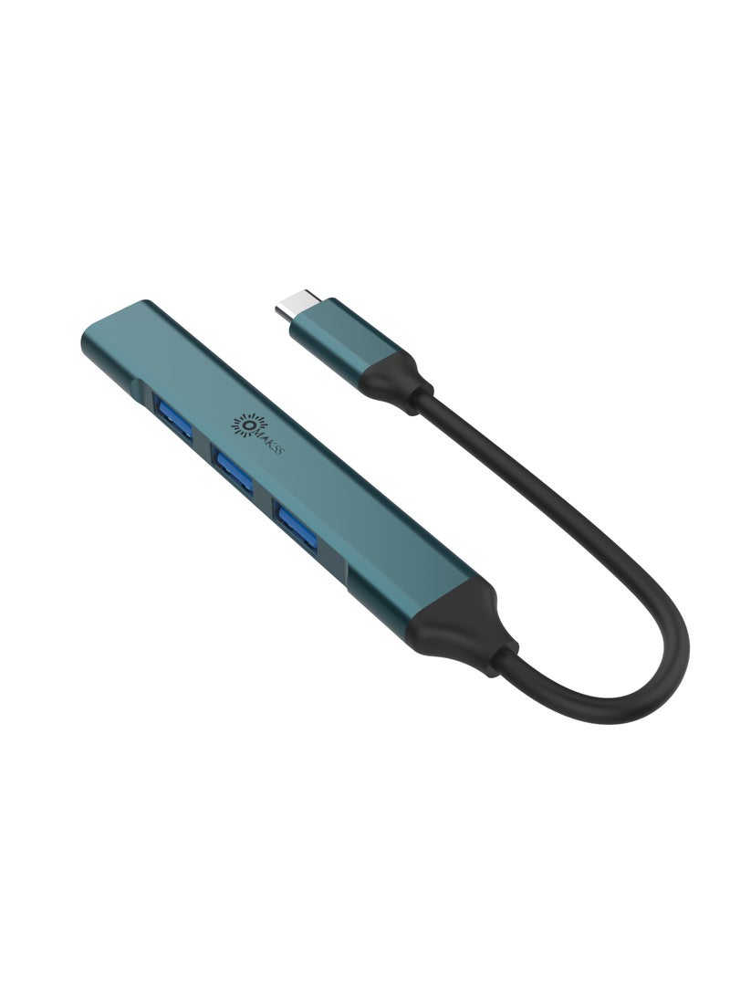 Omakss USB C Hub with 4 USB 3.0 Ports Compatible MacBook Pro 13/15/16, New Mac Air Surface iPad Chromebook Ultra Slim Adapter (USB HUB with 4Ports) - Image 2