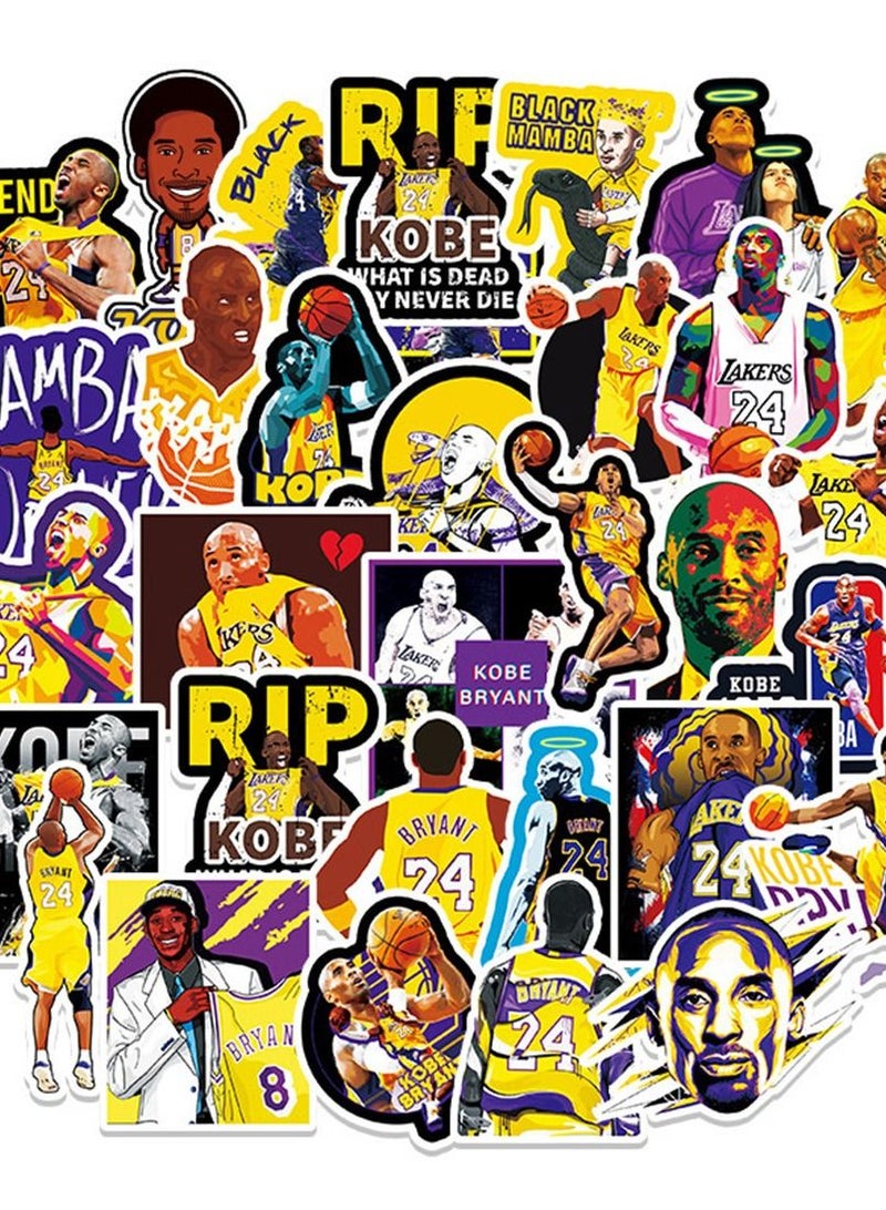 general 50-Piece Kobe Bryant Cute Vinyl Waterproof Sticker - Image 1