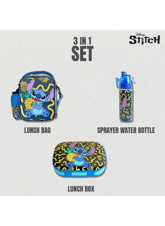 Disney Stitch Cherry Cookie 3-In-1 Smash Lunch Bag, Water Bottle And Lunch Box Set - Image 3
