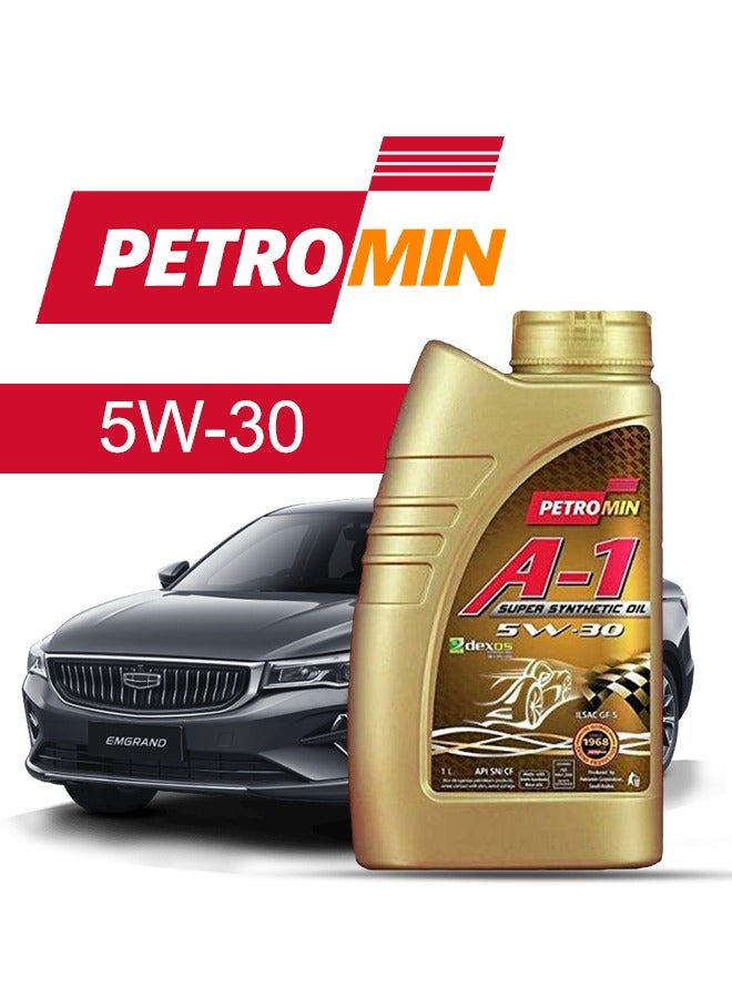Petromin Engine Oil – For GEELY Emgrand  2024 - 2020, 5 Liter,  5w30 Petromin - With Engine Oil Filter - 2020 2021 2022 2023 2024