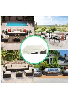 ARCHAEOPTERYX Outdoor Furniture Cover Waterproof Furniture Cover, Dustproof and UV Resistant, Suitable for Sofa Combination Table and Chair Cover-Beige  - Image 4