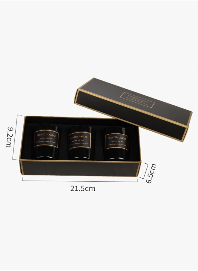 C&D 3Pcs Scented Candles, Long Lasting Strong Fragrance Luxury Scented Soy Jar Candle, Candles for Home Scented, Candle Gift Set for SPA Bathing Yoga Travel, Stress Relief 159G (Ritz-Carlton)  - Image 2