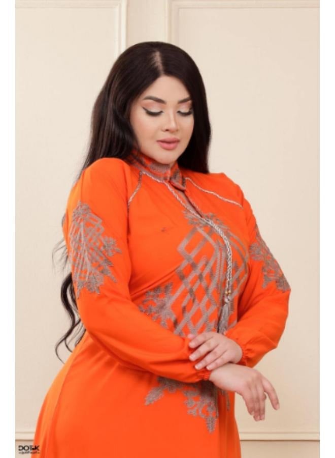 A high-quality cotton Arab jalabiya with a wonderful design, worn from 60/80 kilos  - Image 2
