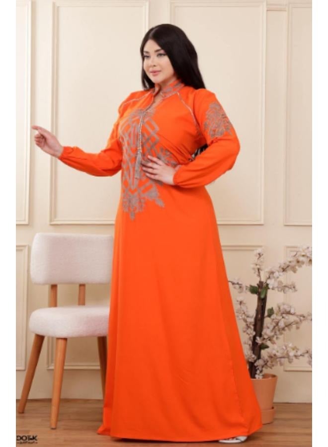 A high-quality cotton Arab jalabiya with a wonderful design, worn from 60/80 kilos  - Image 3