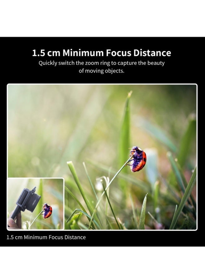 APEXEL ZM100MM Machine lens Eye Observation Mode Zoom Macro Zoom In Epic For Macro Universal Clamp Micro Lenses For Samsung Iphone And All Smartphones - Image 5