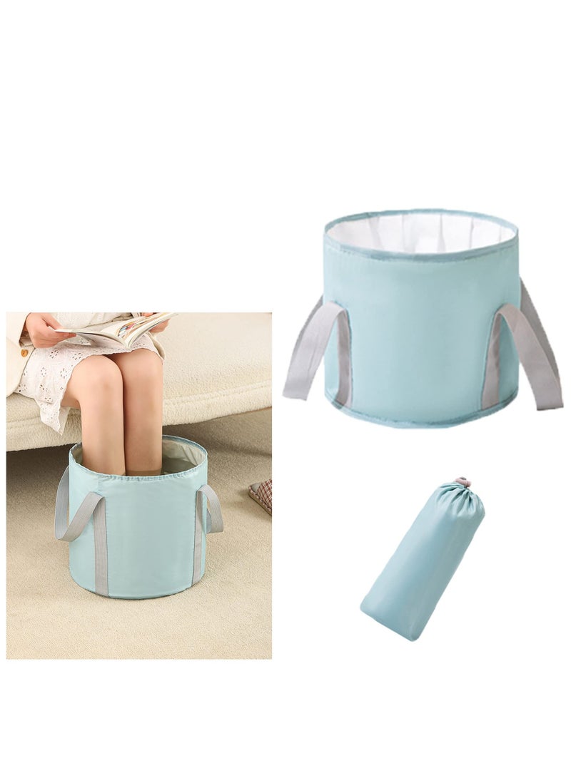 Folding Foot Bath, Soaking Foot Bucket, Foldable Portable Foot Soaking Tub, Travel Foot Bath Tub for Foot SPA Soaking Feet, Home Pedicure Basin, Outdoor Camping, Fishing Hiking Container, Two Sizes - Image 1