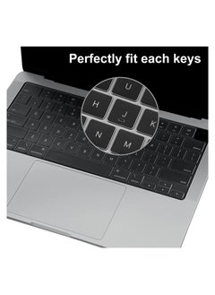 Captaintech Clear Ultra Thin TPU Keyboard Cover for MacBook Air 13.6 inch 2022 Release, MacBook Pro 14 inch/16 inch 2021 Release, Model Number A2681/A2442/A2485, US Layout, Keyboard Protector Accessories  - Image 4