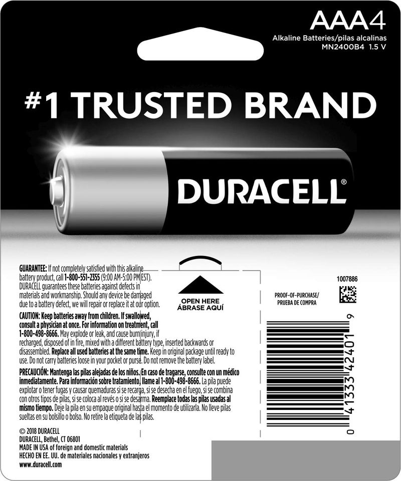 Duracell Coppertop AAA Batteries, 4-Count (Pack of 2) - Image 2