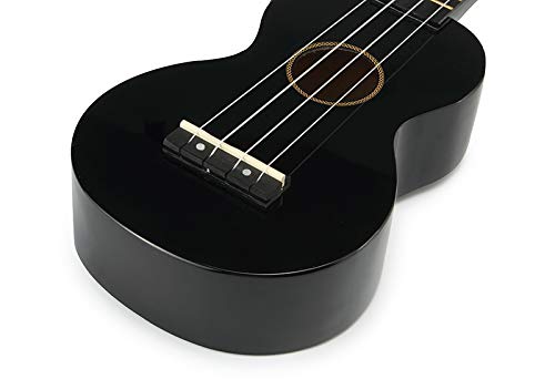 Mahalo Ukuleles Rainbow Series Soprano Black with Bag, MR1BK - Image 5