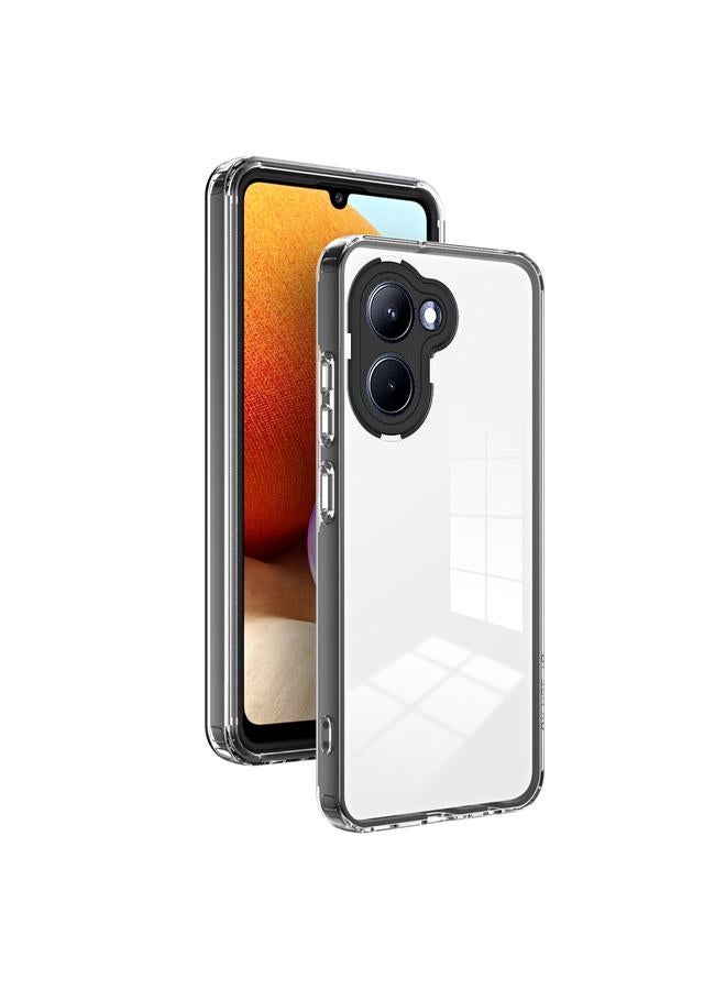 S-TOP Case For Realme C33 3 in 1 Clear TPU Color PC Frame Phone Case - Image 1