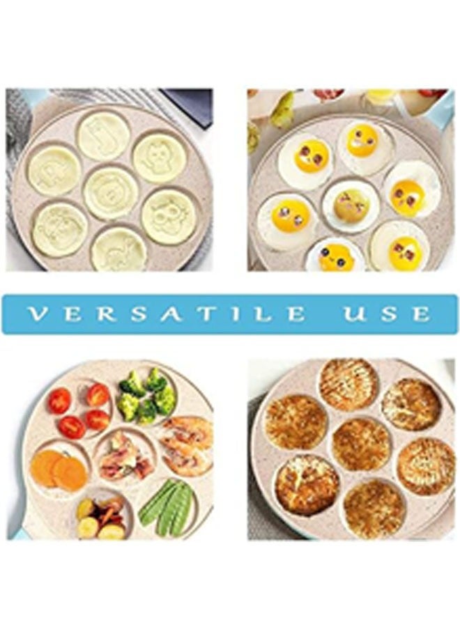 Arabest Animal Pancakes Maker, Omelette Pan, 7-Cup Pancake Pan, Breakfast Pancake Skillet for Eggs, Pancakes, Plett, Crepes, Nonstick Pancake Maker for Kids - Image 5