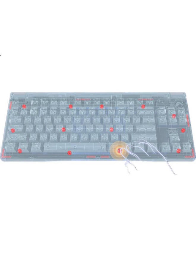 Cherry Mx 8.3 Wireless Keyboard, 8k Scanning Rate, Aluminum Alloy Body, Gasket Structure, Hot-swappable, Bluetooth Tri-mode Mechanical Keyboard With Rgb Lighting, E Gold, Brown Switch - Image 3