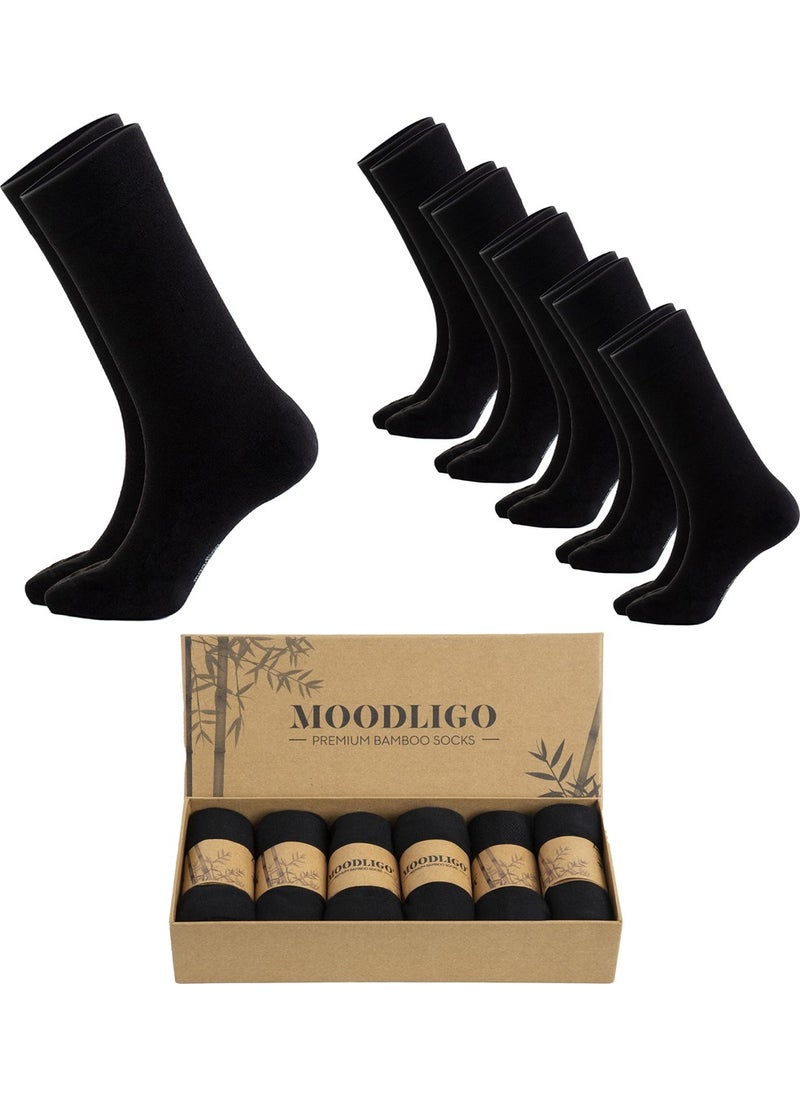 Women's 6-Piece Premium Bamboo Socks - Black - Boxed - pzsku/ZF8E5B61814146DA2F27DZ/45/_/1725722161/acd16f54-6be7-4a15-93f5-59f49a8d9dc2