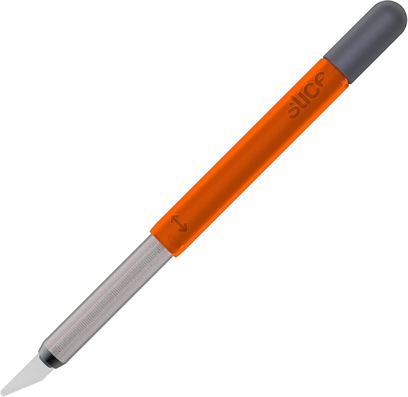 Slice 10518 Craft Knife, Finger-Friendly Edge, Safer Choice, Never Rusts, Lasts 11x Longer Than Metal, Precision Cutting, Never-Lost Safety Cap - Image 1