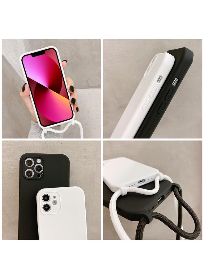 Zaboon Case For iPhone 13 Crossbody Lanyard Liquid Silicone Case - Image 4