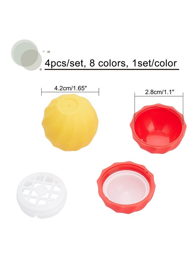 CHGCRAFT 8Sets 7Ml Empty Lip Balm Sphere Containers Chapstick Tubes Screw Cap Lipstick Tubes Chapstick Holder For Lip Gloss Colorful Containers Filling Lipstick Box Refillable Lipstick Balm Tubes - Image 2