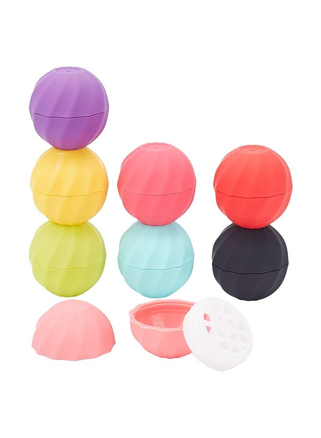 CHGCRAFT 8Sets 7Ml Empty Lip Balm Sphere Containers Chapstick Tubes Screw Cap Lipstick Tubes Chapstick Holder For Lip Gloss Colorful Containers Filling Lipstick Box Refillable Lipstick Balm Tubes - Image 1