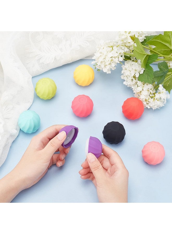 CHGCRAFT 8Sets 7Ml Empty Lip Balm Sphere Containers Chapstick Tubes Screw Cap Lipstick Tubes Chapstick Holder For Lip Gloss Colorful Containers Filling Lipstick Box Refillable Lipstick Balm Tubes - Image 3