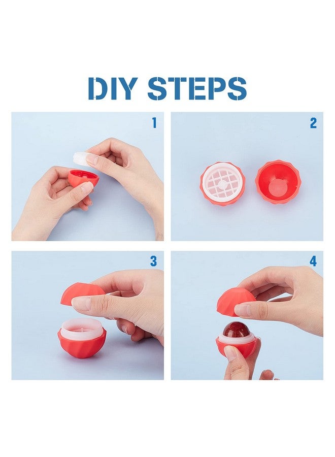 CHGCRAFT 8Sets 7Ml Empty Lip Balm Sphere Containers Chapstick Tubes Screw Cap Lipstick Tubes Chapstick Holder For Lip Gloss Colorful Containers Filling Lipstick Box Refillable Lipstick Balm Tubes - Image 4