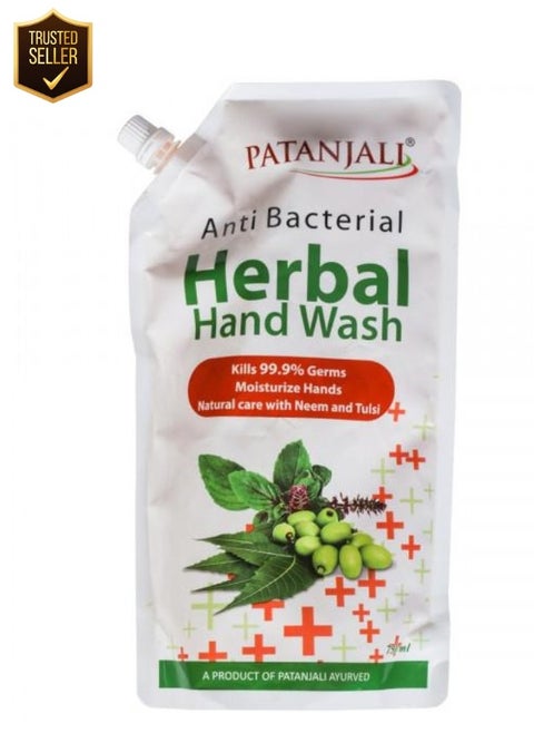 Anti Bacterial Herbal Handwash - Kills Bacteria & Safeguards Skin - 750ml