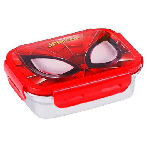 SKi Homeware Zenith 400-Set of 2 Steel Lunch Box (Spiderman Eyes) - Image 5