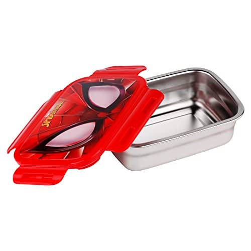 SKi Homeware Zenith 400-Set of 2 Steel Lunch Box (Spiderman Eyes) - Image 3