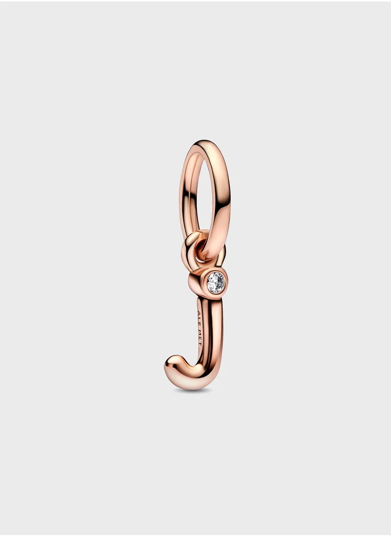 PANDORA Letter J Script Alphabet Dangle Charm