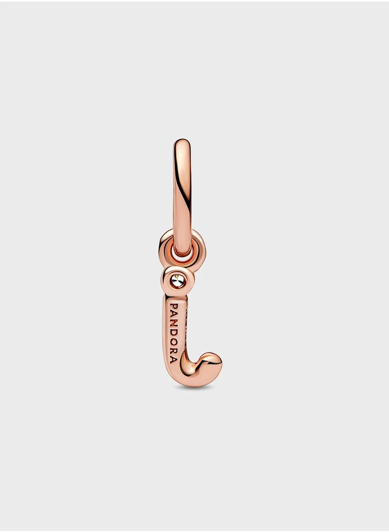 PANDORA Letter J Script Alphabet Dangle Charm