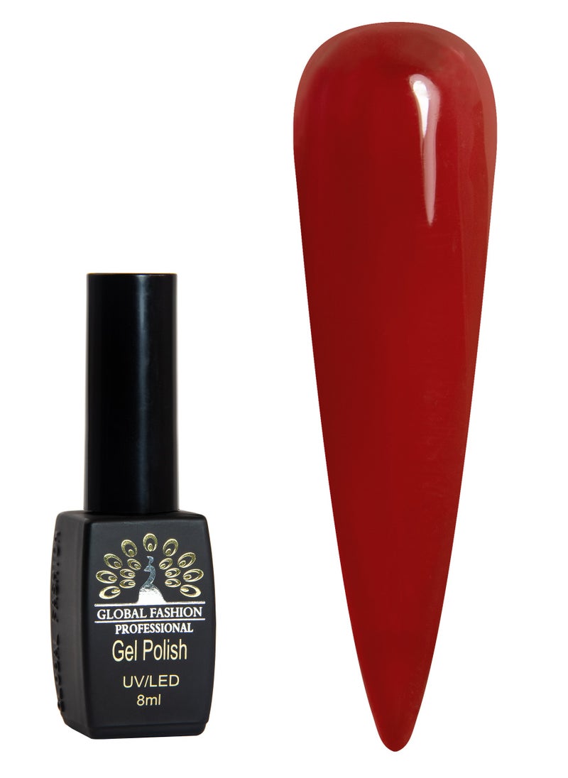 GLOBAL FASHION Global Fashion Black Elite Gel Polish | 132 Colors of Long-Lasting Elegance - 8ml | 005  - Image 1