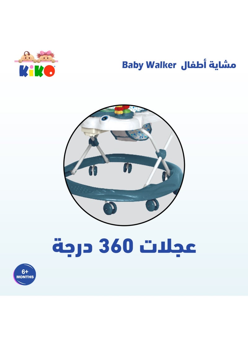 Kiko Baby Walker With Toys - Blue - Image 4