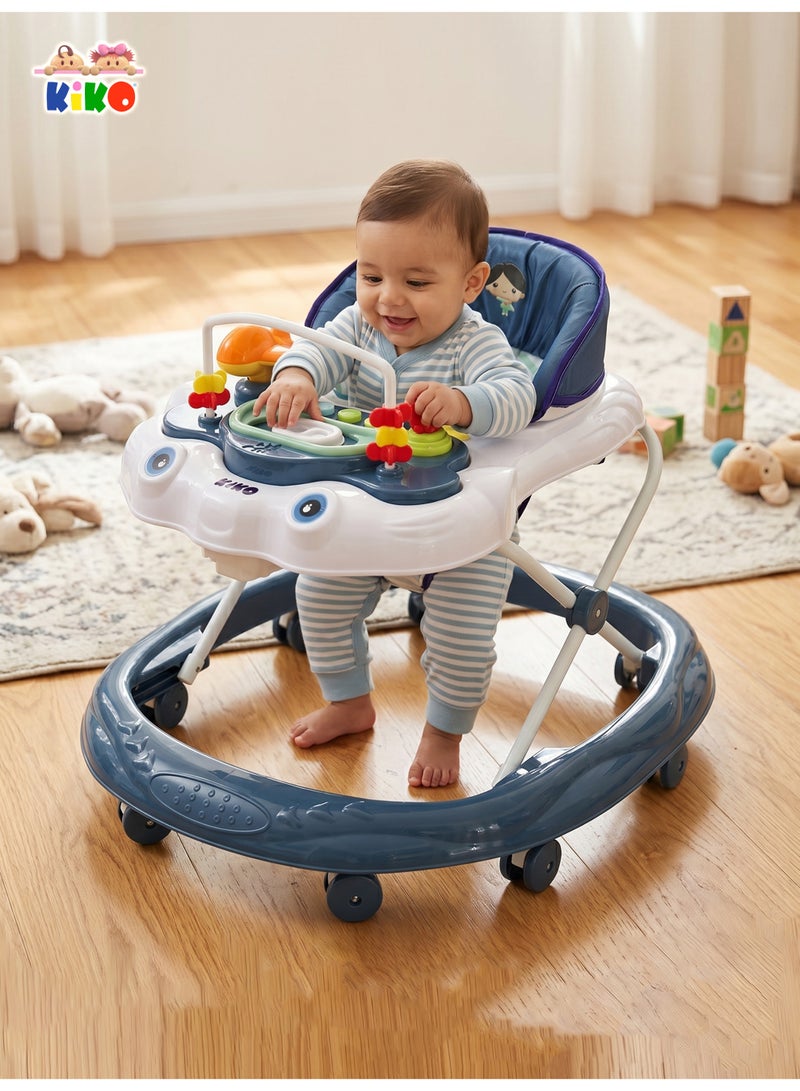 Kiko Baby Walker With Toys - Blue - Image 3