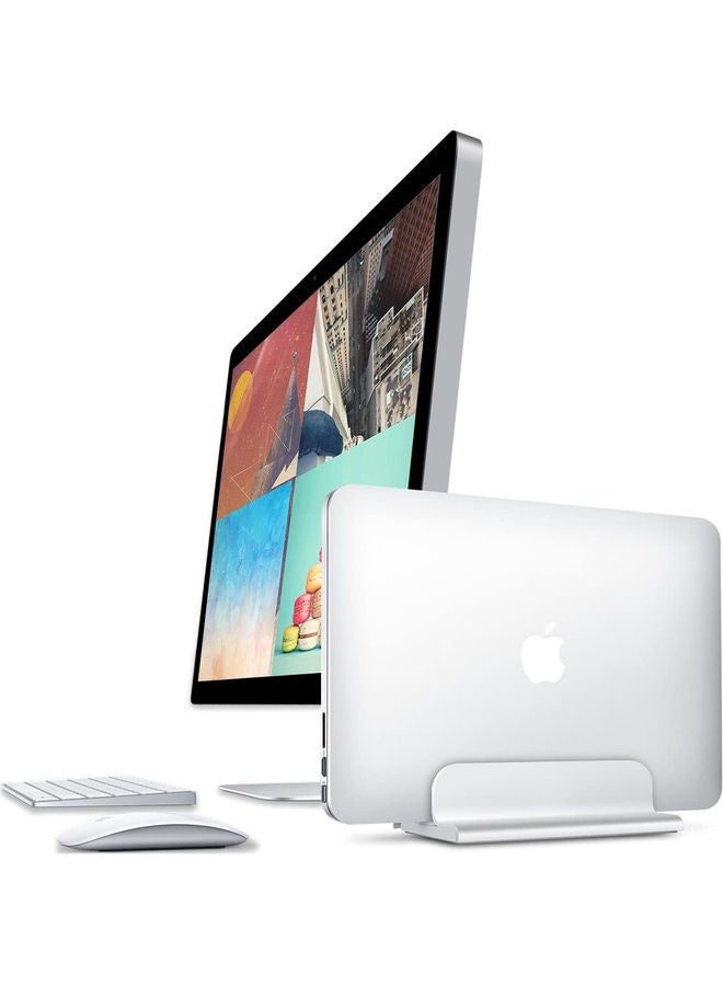 حامل لابتوب سي تو ستاند مريح، يتميز بارتفاع قابل للتعديل متوافق مع جهاز ماك بوك وجميع أجهزة التابلت مقاس 11-17 بوصة فضي - Image 4