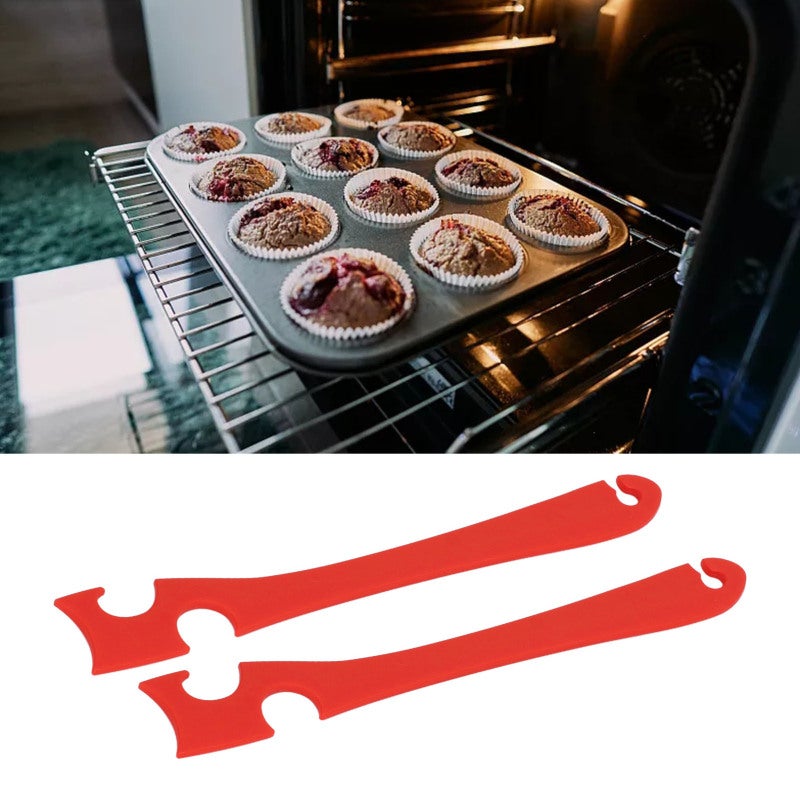 Oven Rack Puller Long Handle Anti Scald - Easy To Use Push Pull Tool for Home Kitchen Ovens Toaster Ovens Small Appliances - Image 3