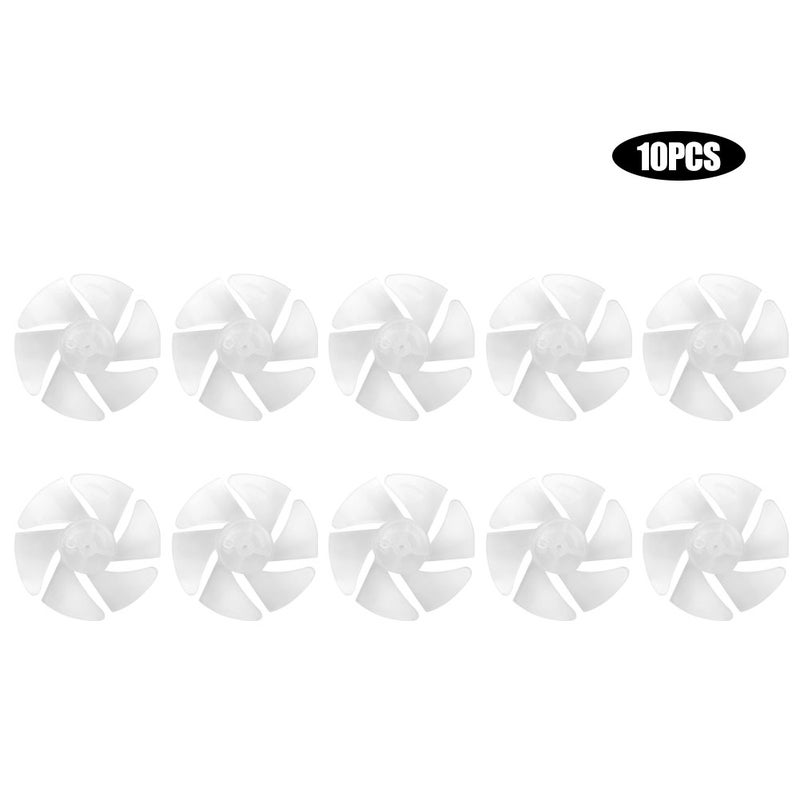 10Pcs Mini Plastic Fan Blade Small Power Hair Dryer Fan Leaves Motor Accessories - Image 1