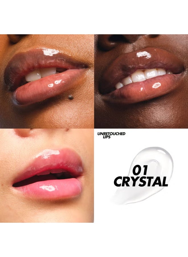 ميك اب فور ايفر ملمع شفاه سوبر بوست من ميك أب فور إيفر - 01 - شفاف كريستالي - Image 2