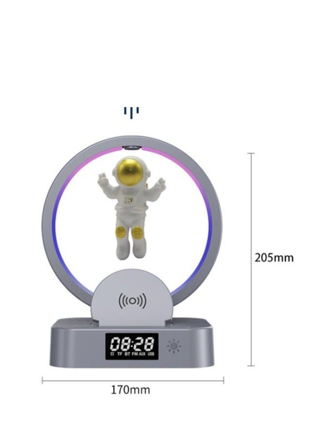 Maglev Astronaut Bluetooth Speaker Light Clock Astronaut Audio Computer Subwoofer Gift - Image 5
