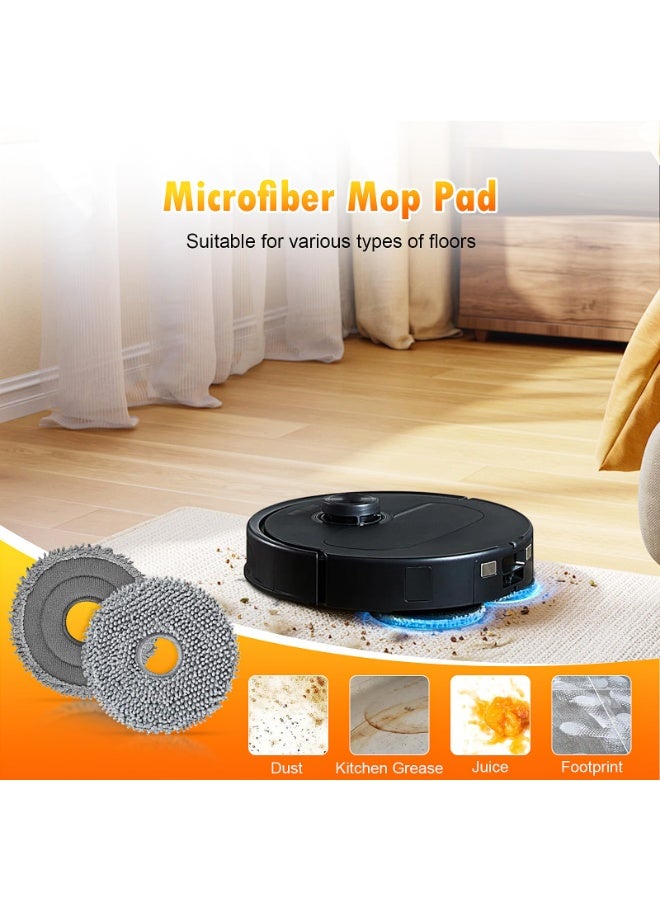 اكسيسن 22 قطعة من ملحقات الاستبدال لمكنسة روبوت Roborock Qrevo S/Qrevo Pro/Qrevo Plus/Qrevo MaxV، تشمل: 2 فرشاة رئيسية 4 فلاتر 4 أكياس غبار 4 فوط مسح 6 فرشاة جانبية 1 فرشاة تنظيف 1 مفك براغي - Image 5