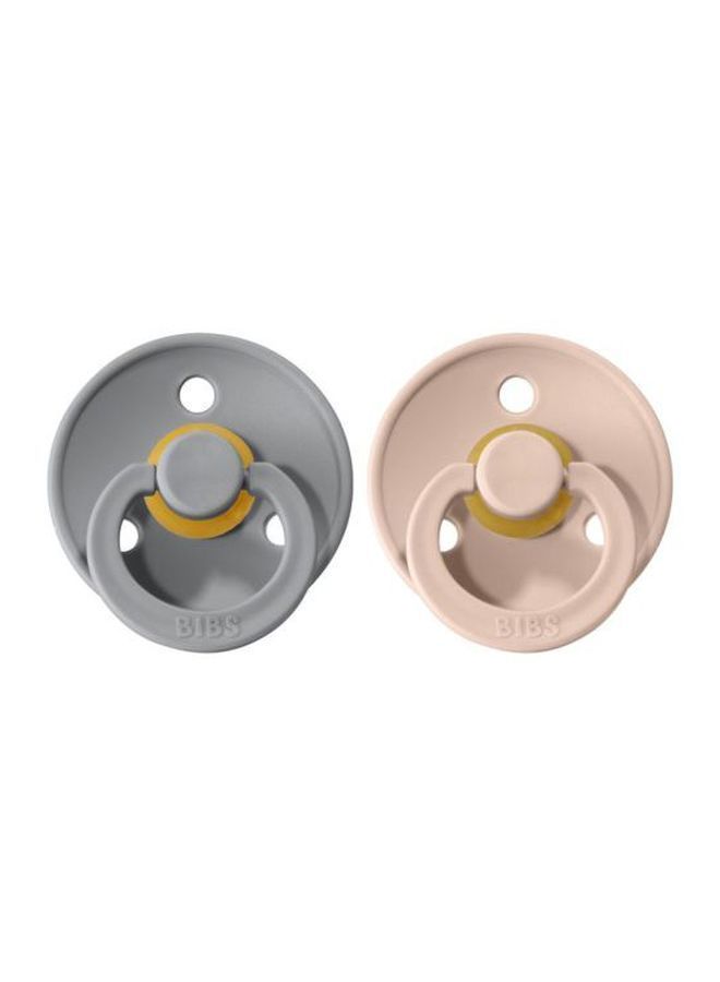 NIBEMINENT Pacifier Size 1, Baby 0-6M , 2-Pieces - Cloud/Blush - Image 2